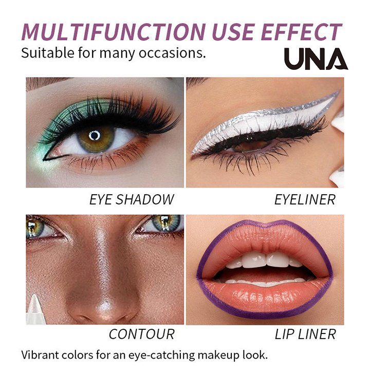 Wholesale High Quality Makeup Vegan Eyeliner Monochrome Pearl Glitter Eyeliner Waterproof Long Lasting Liquid Eyeliner