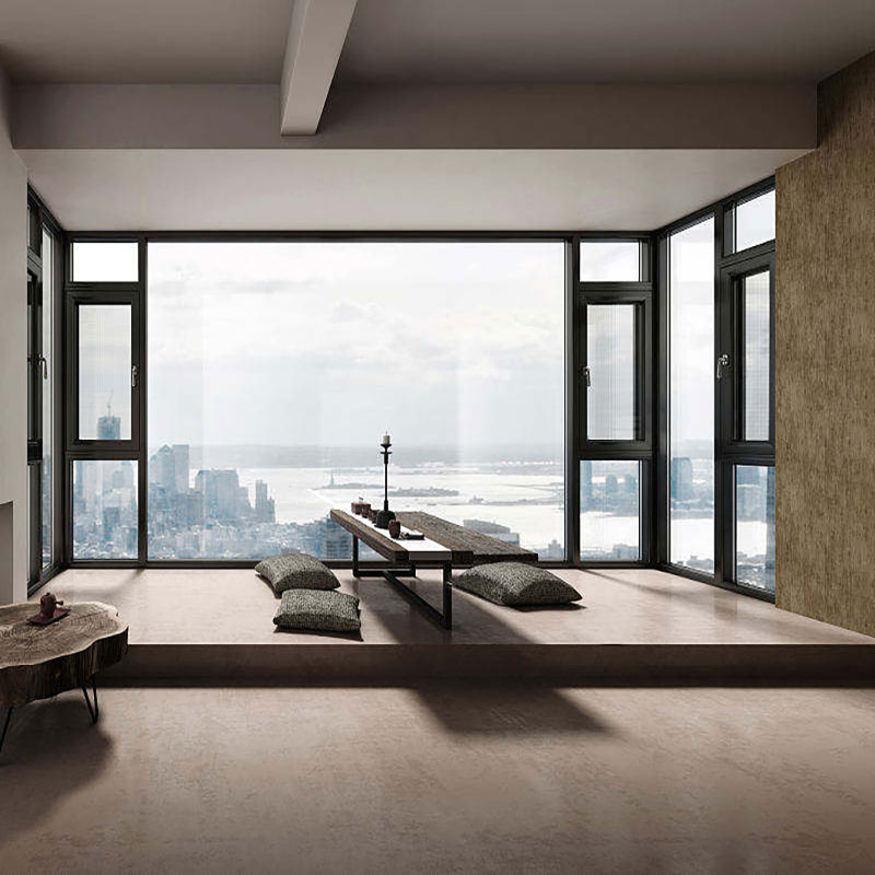 Customized Modern Style Aluminum Alloy Low E Glass Energy Efficient Casement Windows