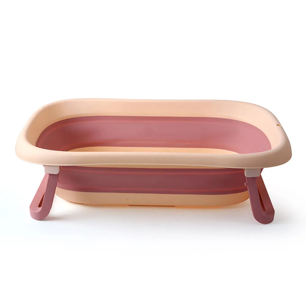 Upgraded Children Folding Newborn Soaking Bucket Sit Lie Bathtub