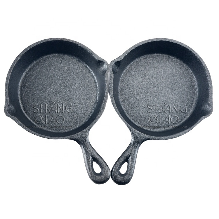 Чугунная мини-сковорода для яиц с предварительной прокалкой