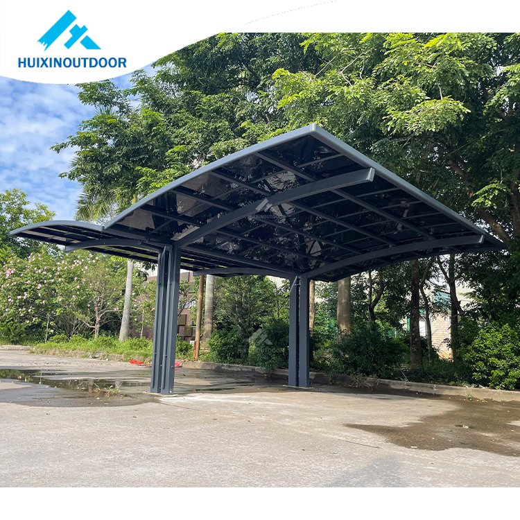 Conservatory Waterproof Conpy Outdoor Motorized Carport Pergola with Canopy Garden Waterproof Pergola Carport