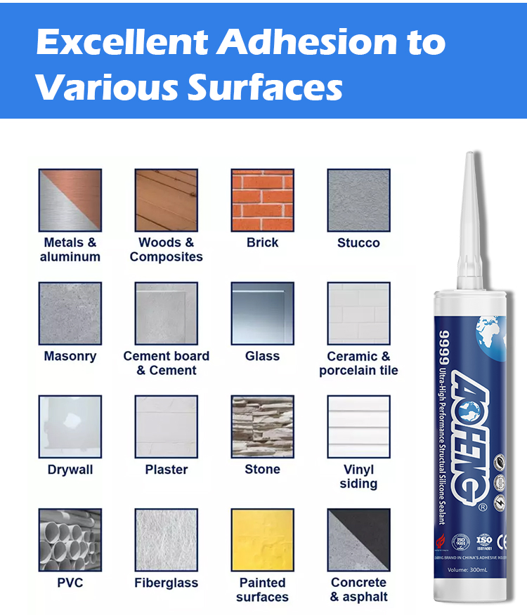 Heavy-Duty Silicone Sealant for Large Outdoor Metal Curtain Walls, Glass, and Stone Cladding Applications