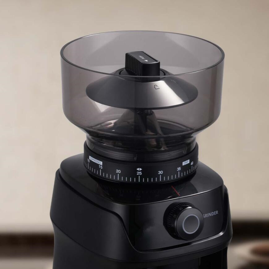 Household 65-Speed Adjustable Coarseness and Fineness Timed Electric Coffee Grinder