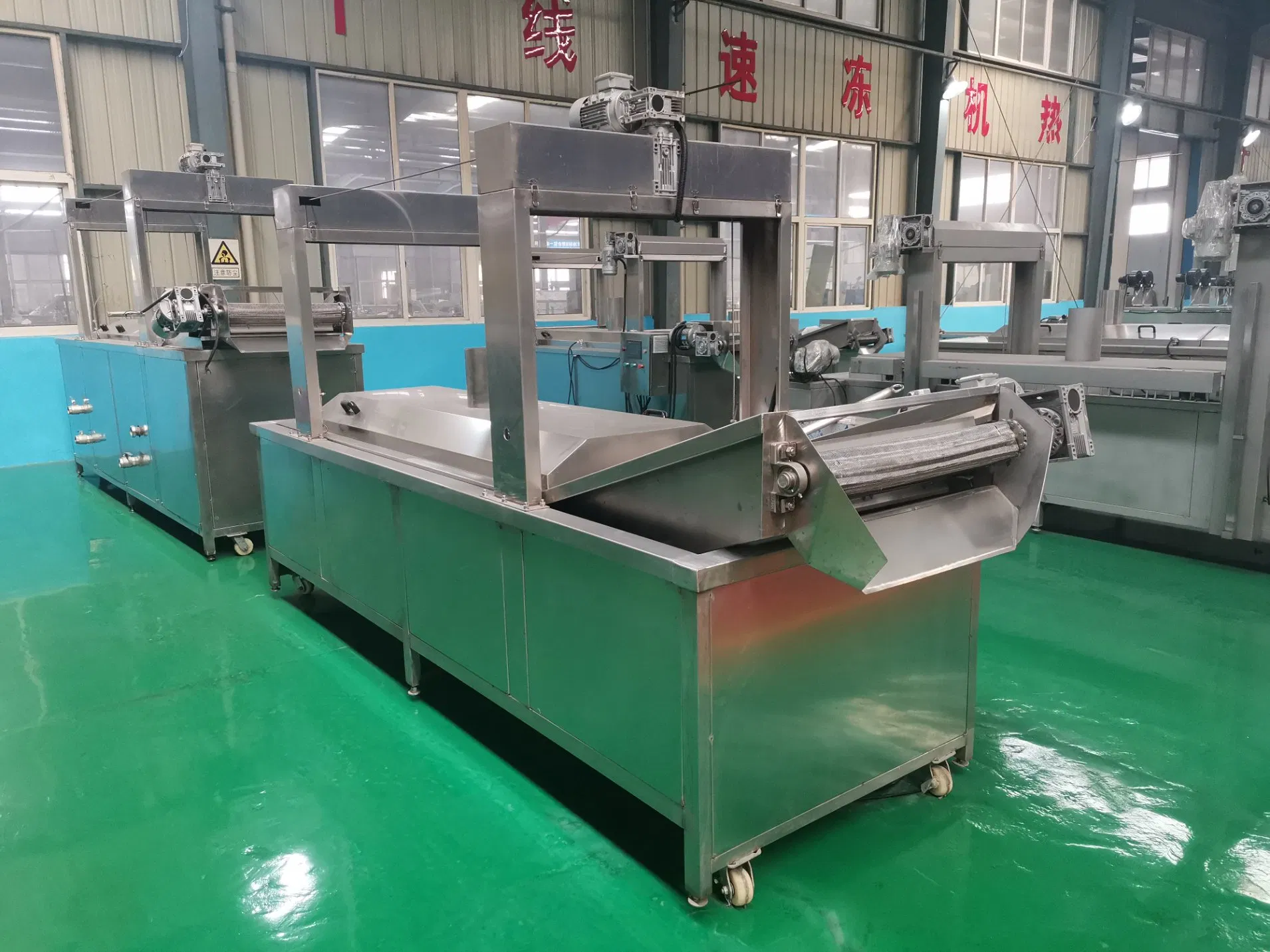 Frying Snacks Continuous Mesh Belt Automatic Fryer Machine