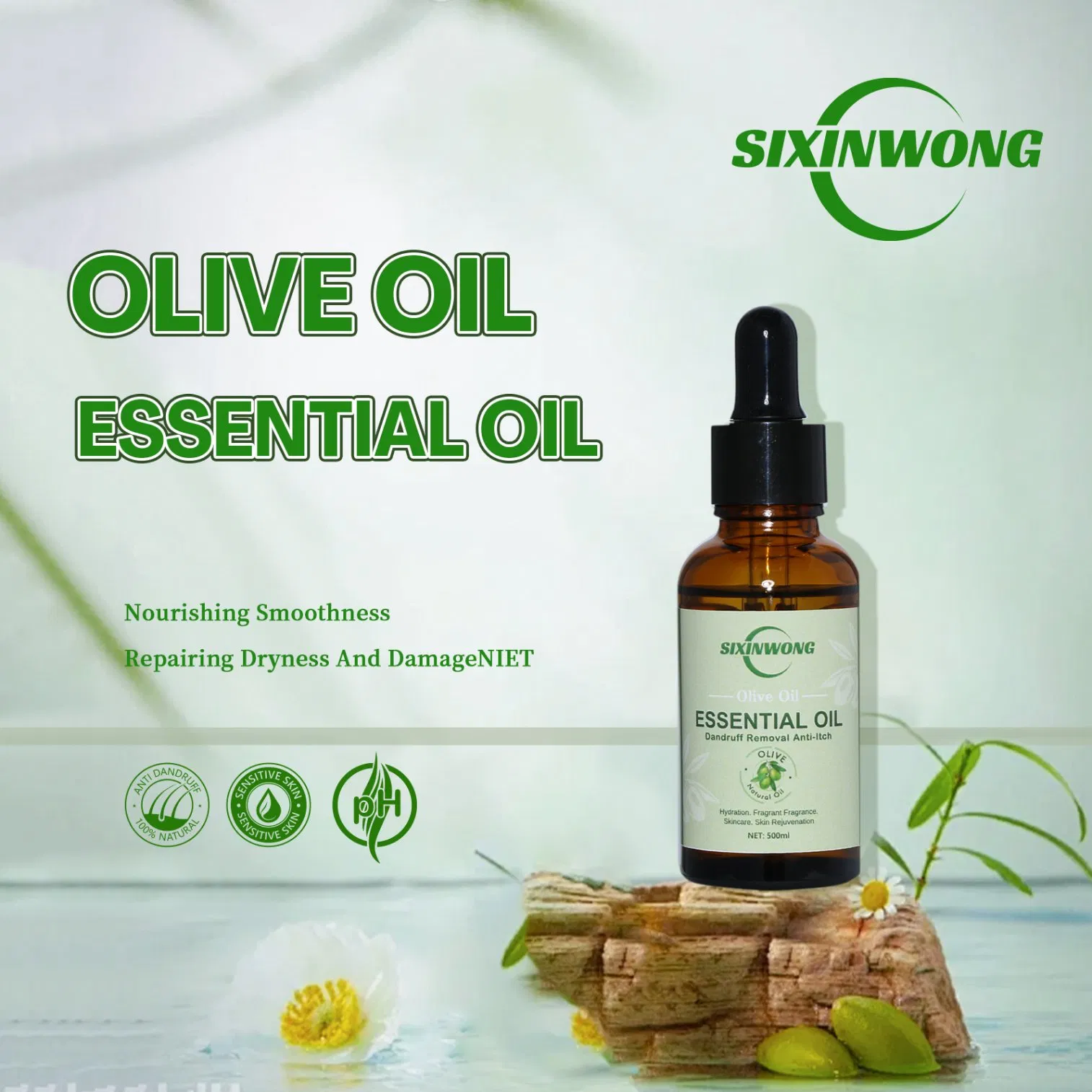 Beauty Cosmetics Magical Treatment Repair Dry Damaged Hair Olive Oil Hair Oil