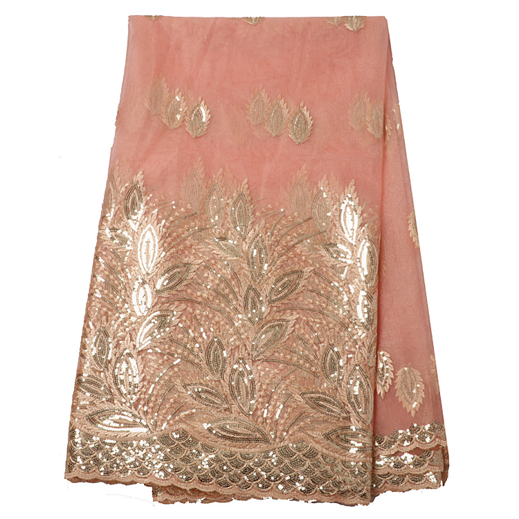 Кружево африканское вышитое с блестками для свадебного платья