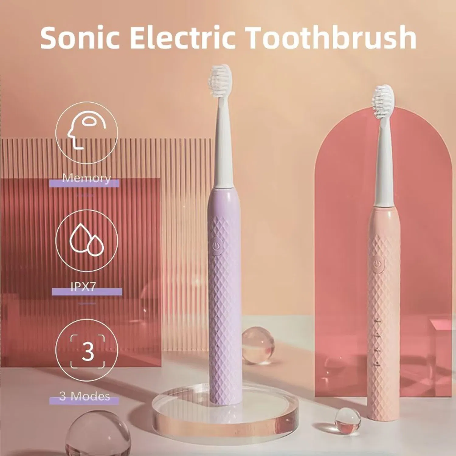 New Customized Factory Wholesale USB Charging Sonic Vibration Adult Electric Toothbrush
