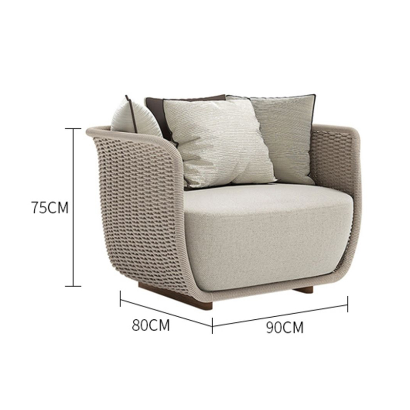 Садовая мебель диван алюминиевый ротанг столик комплект