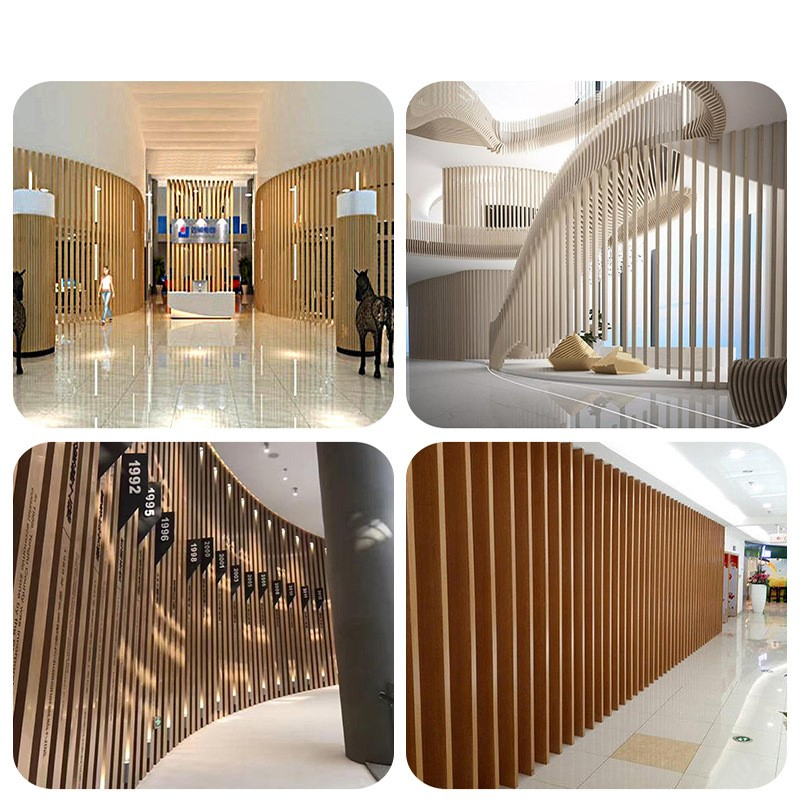 Timber Tube Ceiling Custom WPC Square Tube Wood Plastic Timbe