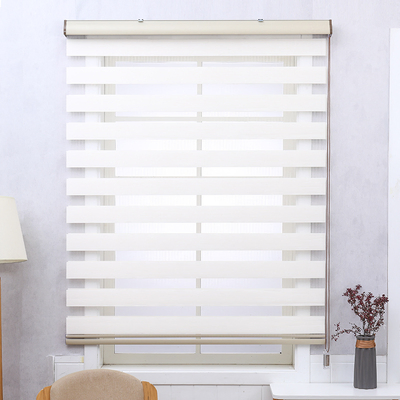 Imitation Linen Zebra Blinds Ready Made Roller Shades Day and Night Roller Blinds Dou Roller Blinds Finished