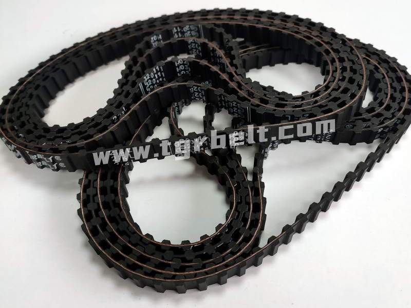 Double Sided Rubber Toothed Belt Industrial Cogged Timing Belt for Engine Driving