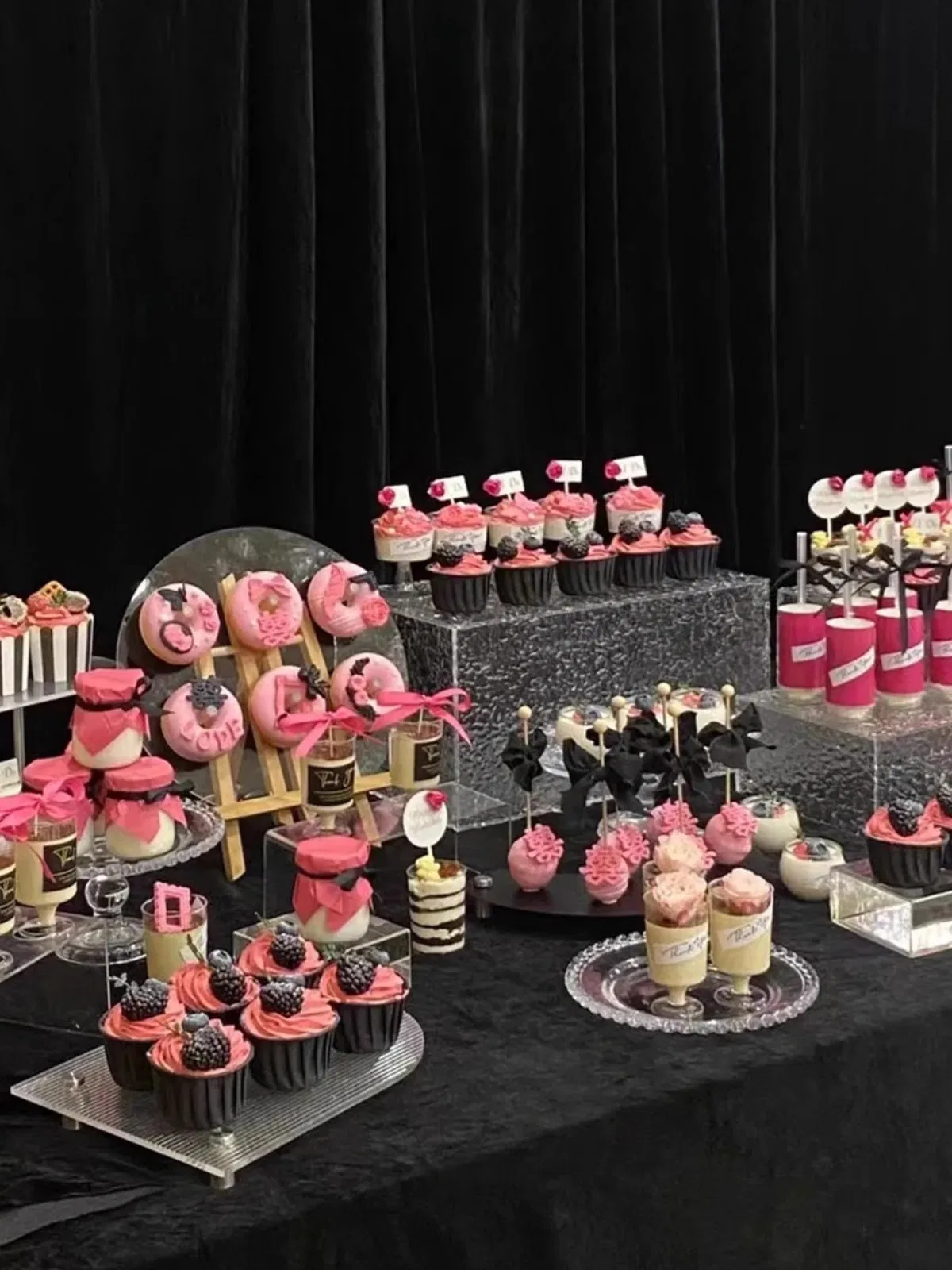 Acrylic Dessert Display 300X200X50mm Water Ripple Stone Pattern Display Stand Deluxe Party Layout Snack Rack Banquet Party Buffet Meeting Bender Tea Party