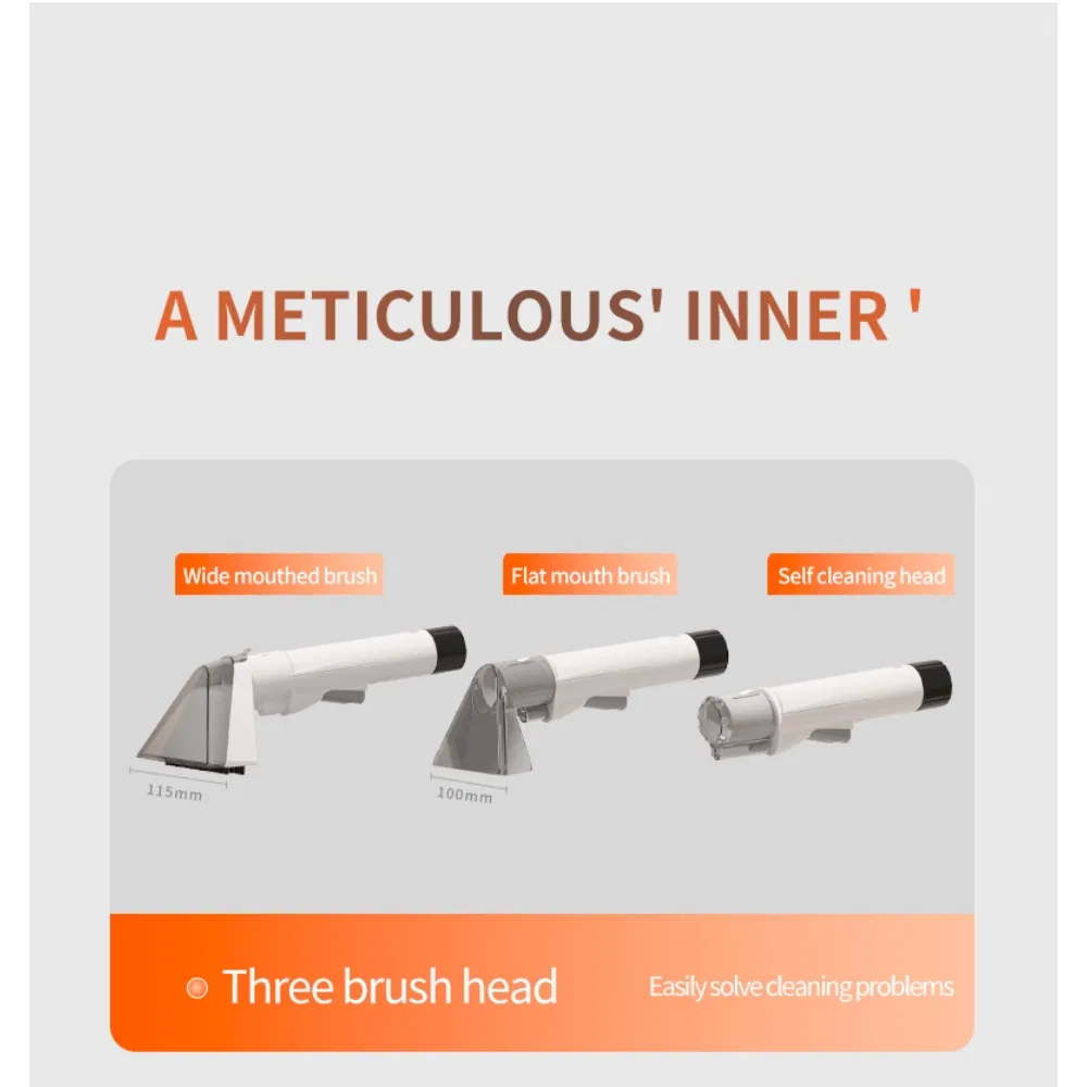 Powerful 600W Portable Upholstery Washing Machine with 16kpa High Suction Power