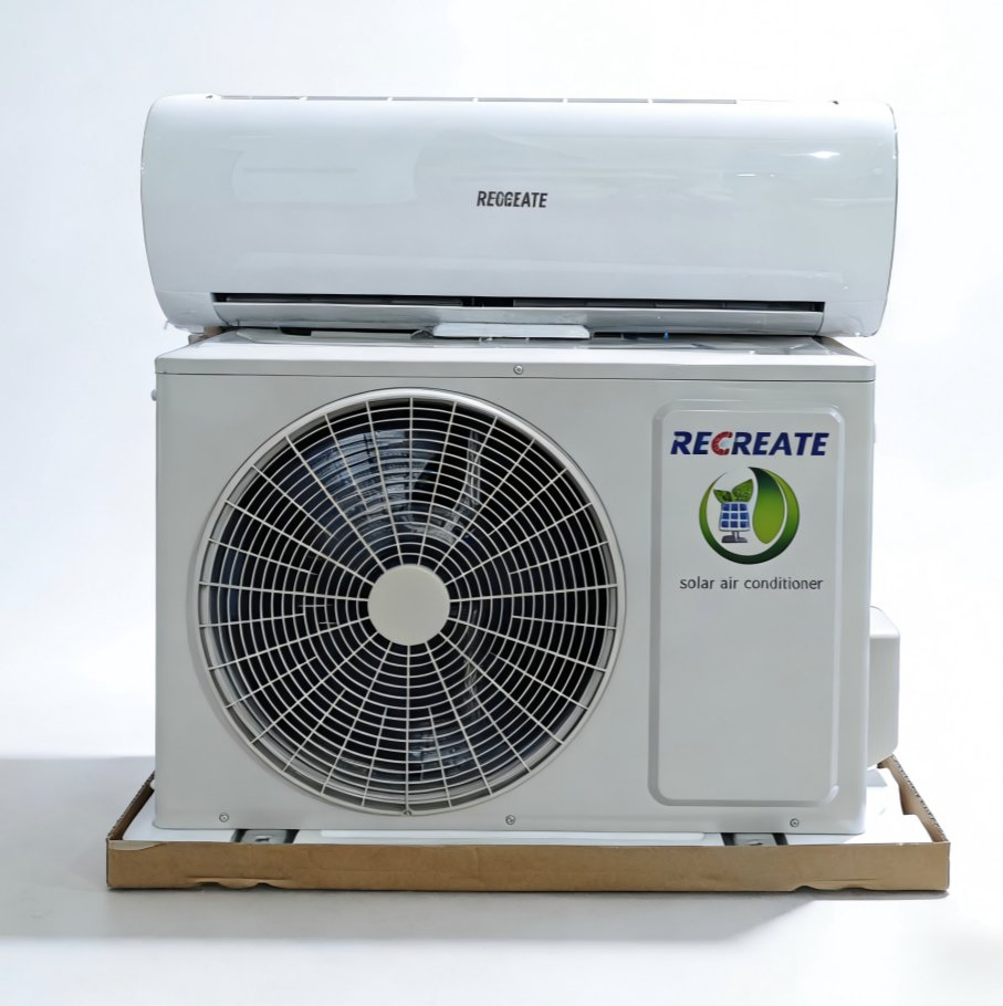 Saving Power 90% Acdc on Grid Solar Air Conditioner 18000BTU