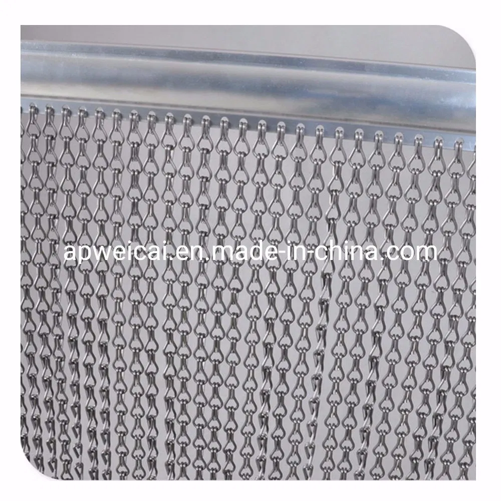 Colorful Decorative Aluminum Chain Link Curtain Wall Shower Curtain