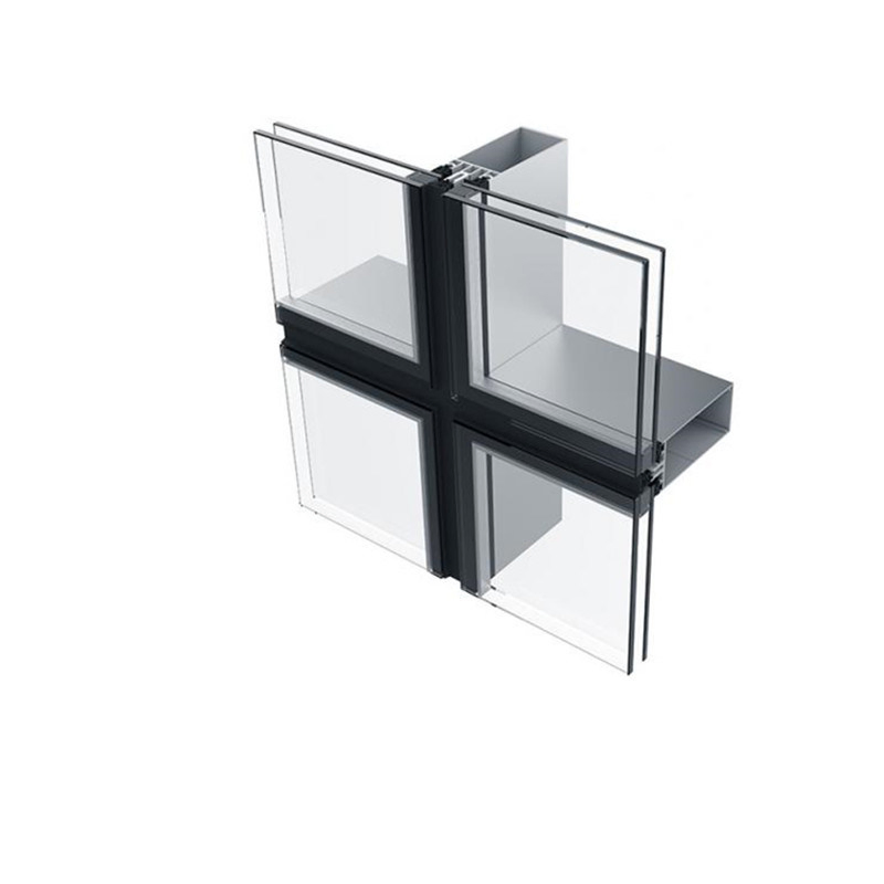 ISO 9001 Standard Cheaper Aluminum Profiles Curtain Wall with Best Factory Price