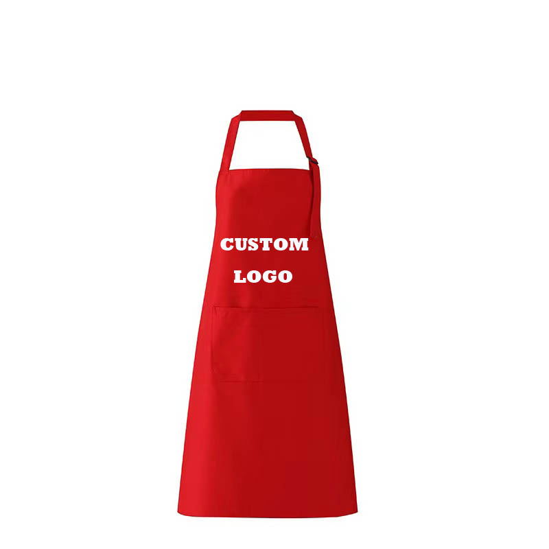 Wholesale Personized Kitchen Apron Logo Custom Designed Embroidered Apron Hairdresser/Camping Aprons