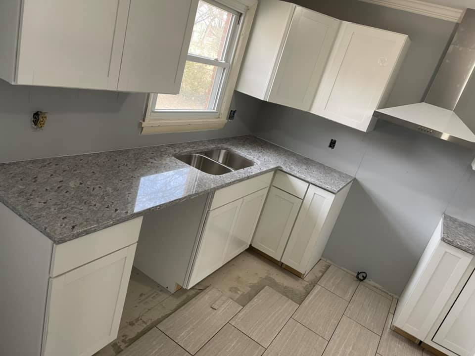 White Grey Granite for Kitchen Countertop, Good Quality