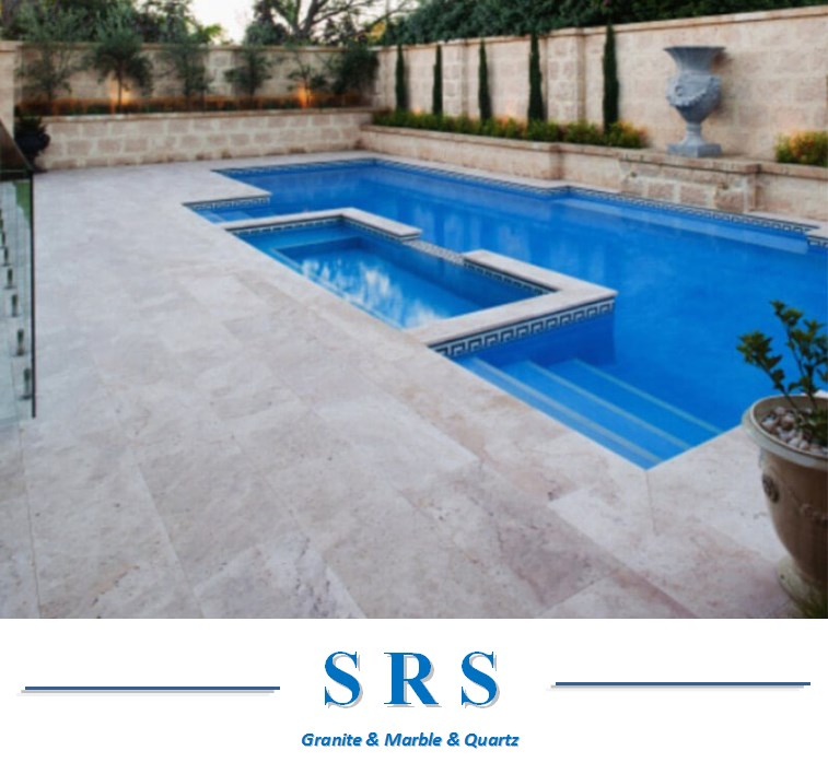 Natural White Beige Limestone Stone Pool Coping Outdoor Limestone Tile