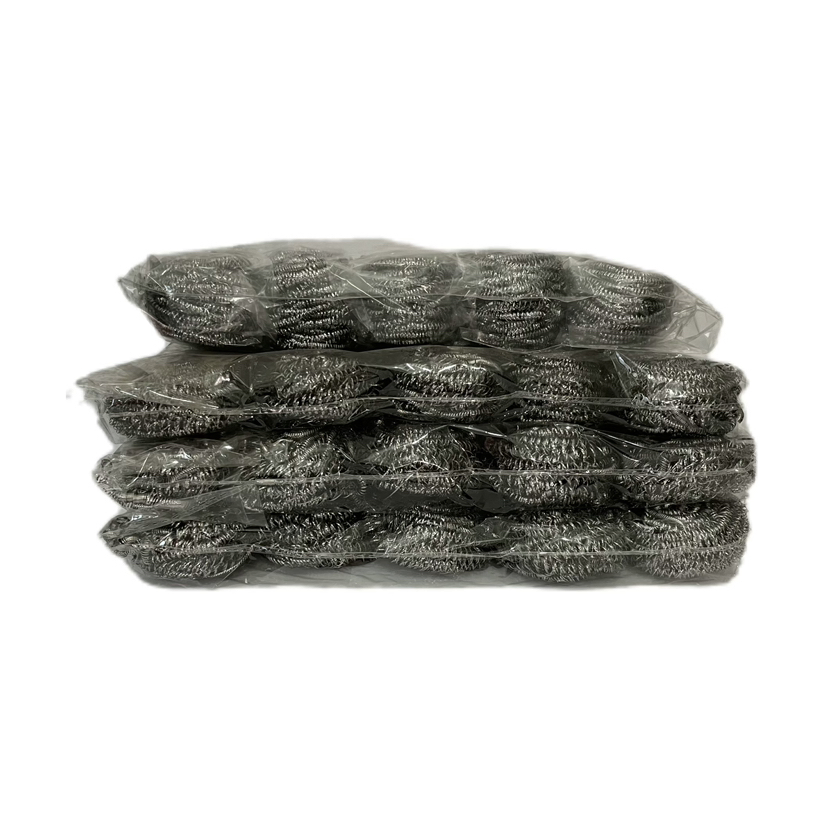 Manufacturer Custom Quality Assurance 304 316 410 430 Stainless Steel Scourer for Kitchen Cleaning 5g-150g