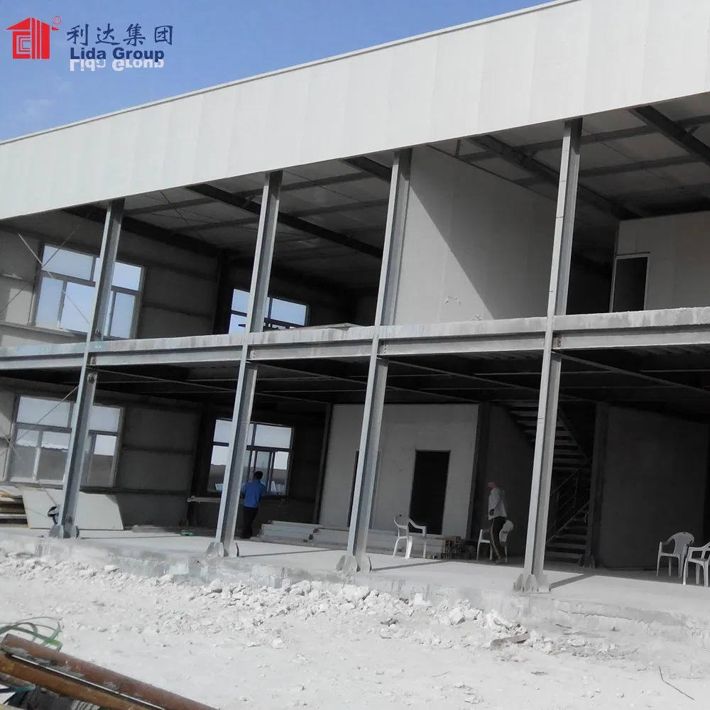 Lida Light Structural Steel Warehouse Norway with Door