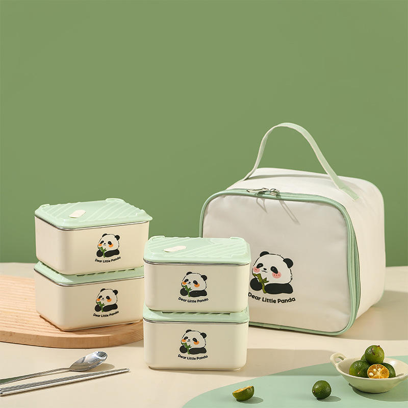 Portable Lunch Box for Students with Insulated Stainless Steel Design