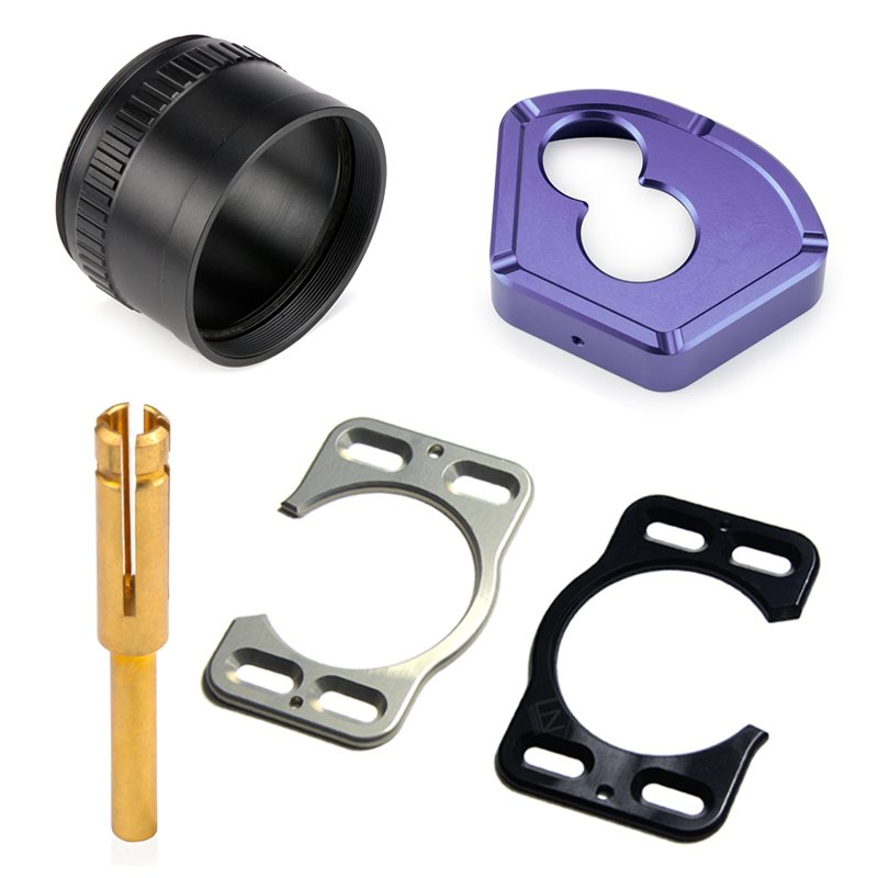 Custom Titanium Metal Anodized Aluminum Connector Parts CNC Machining Manufacturer Professional CNC Machining Services