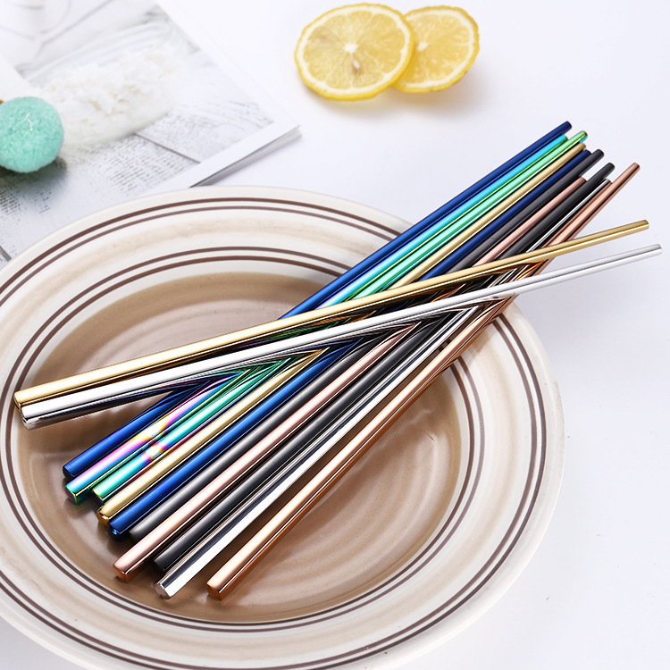 Food Grade Reusable Stainless Steel Chopsticks Korean Japanese Chopsticks