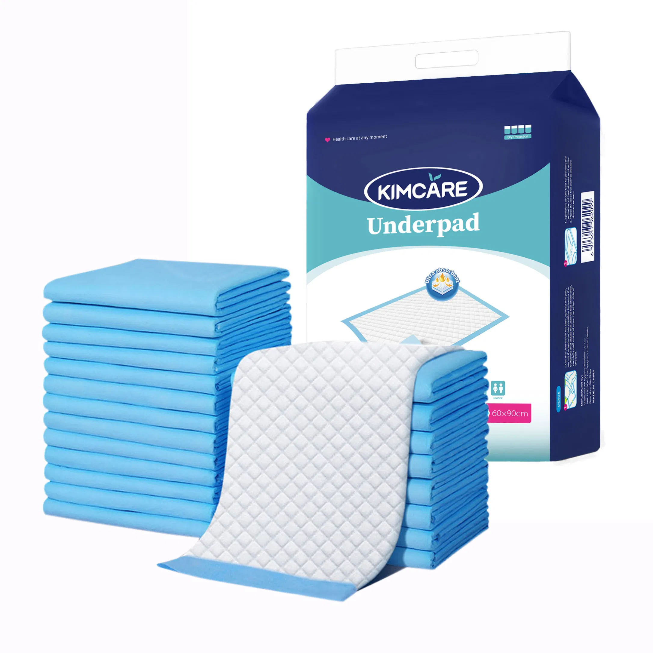 Multi-Layer Under Pad Manufacturer with Non-Slip Bottom and Soft Top Sheet