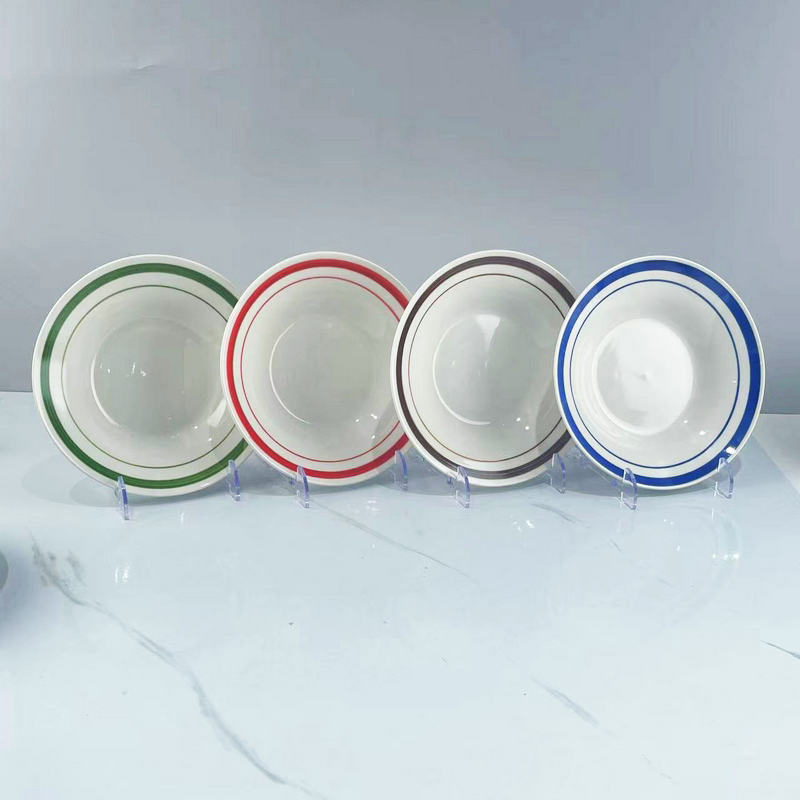 Soup Plate 8"9" Color Line Porcelainware Ceramics Tableware