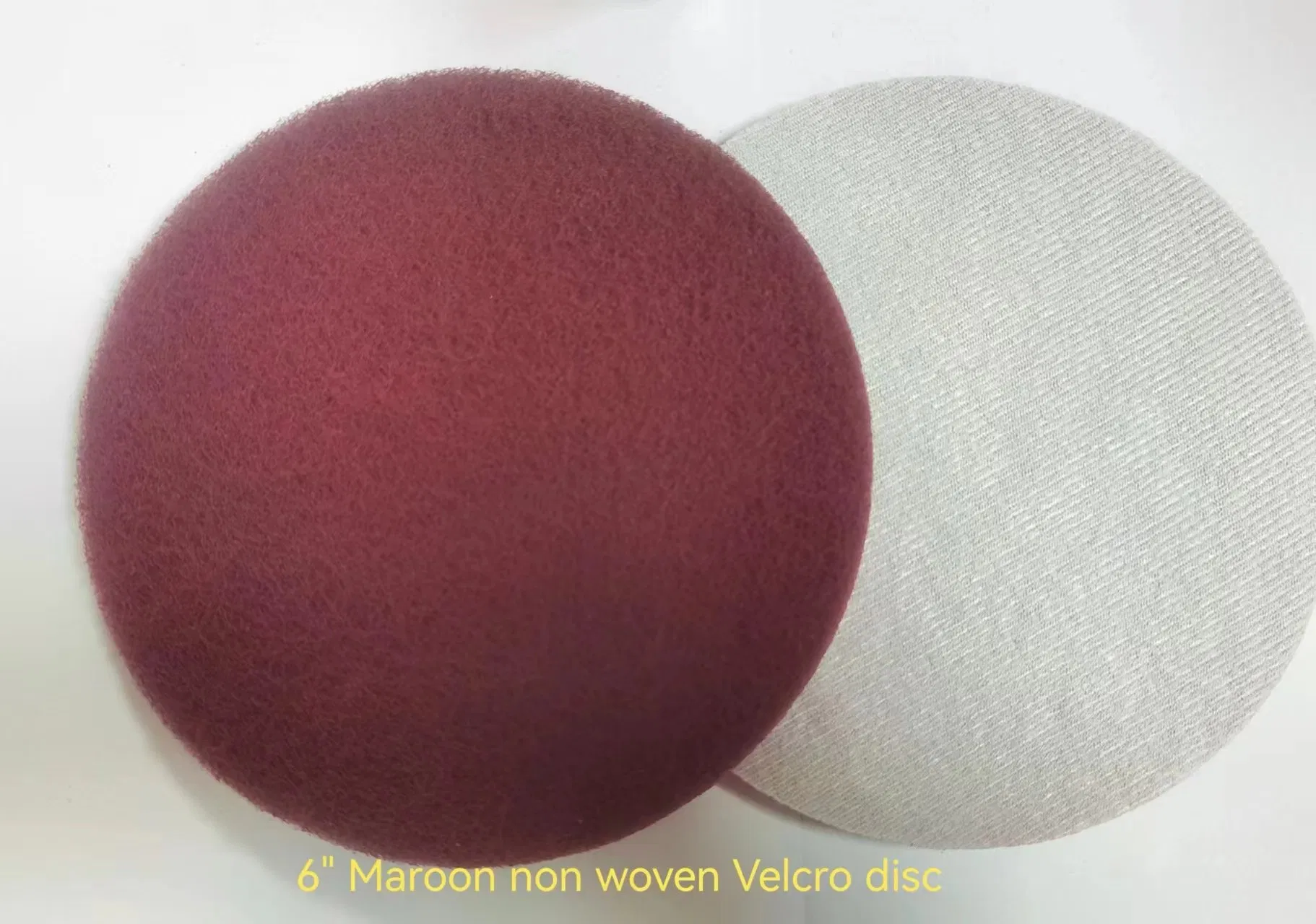 150mm Non-Woven Sanding Disc-7447 Maroon Pad