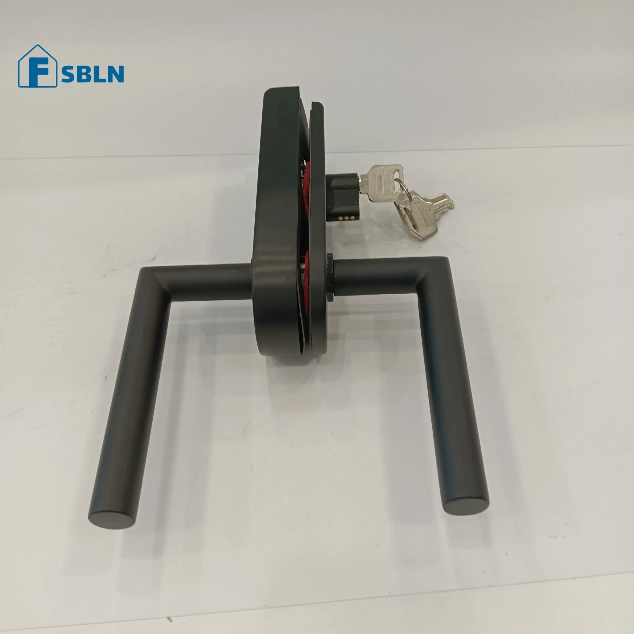 Office Furniture Aluminium Hardware Glass Hardware Flat Push Handle Door Lock Hardware Door Knob Home Door Locks