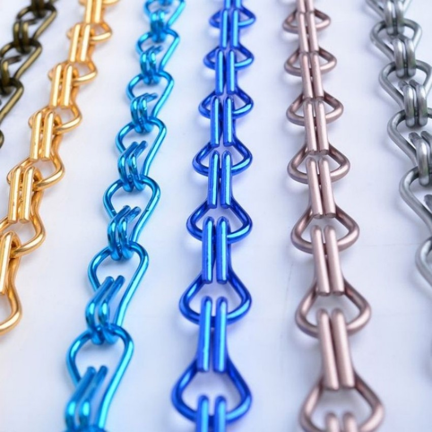 Aluminum Double Hook Chain Link Curtain for Room Divider Decoration