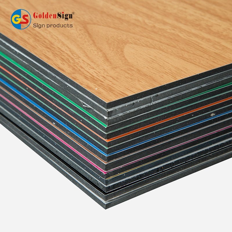 Goldensign High Quality 3mm 4mm 5mm 0.18*0.21 Exterior Used PVDF PE ACP/Aluminum Composite Panel/ACP Sheet