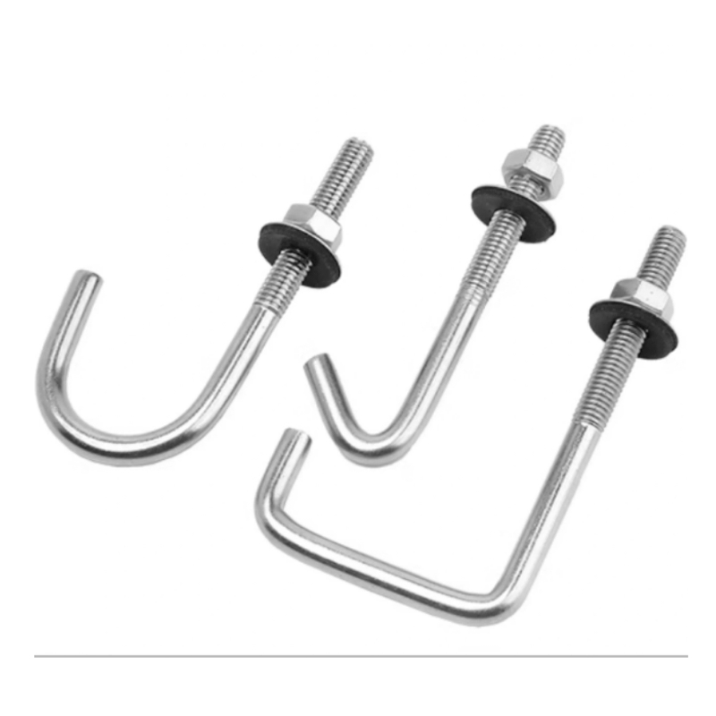 Анкерный болт для бетона J-типа с гайкой