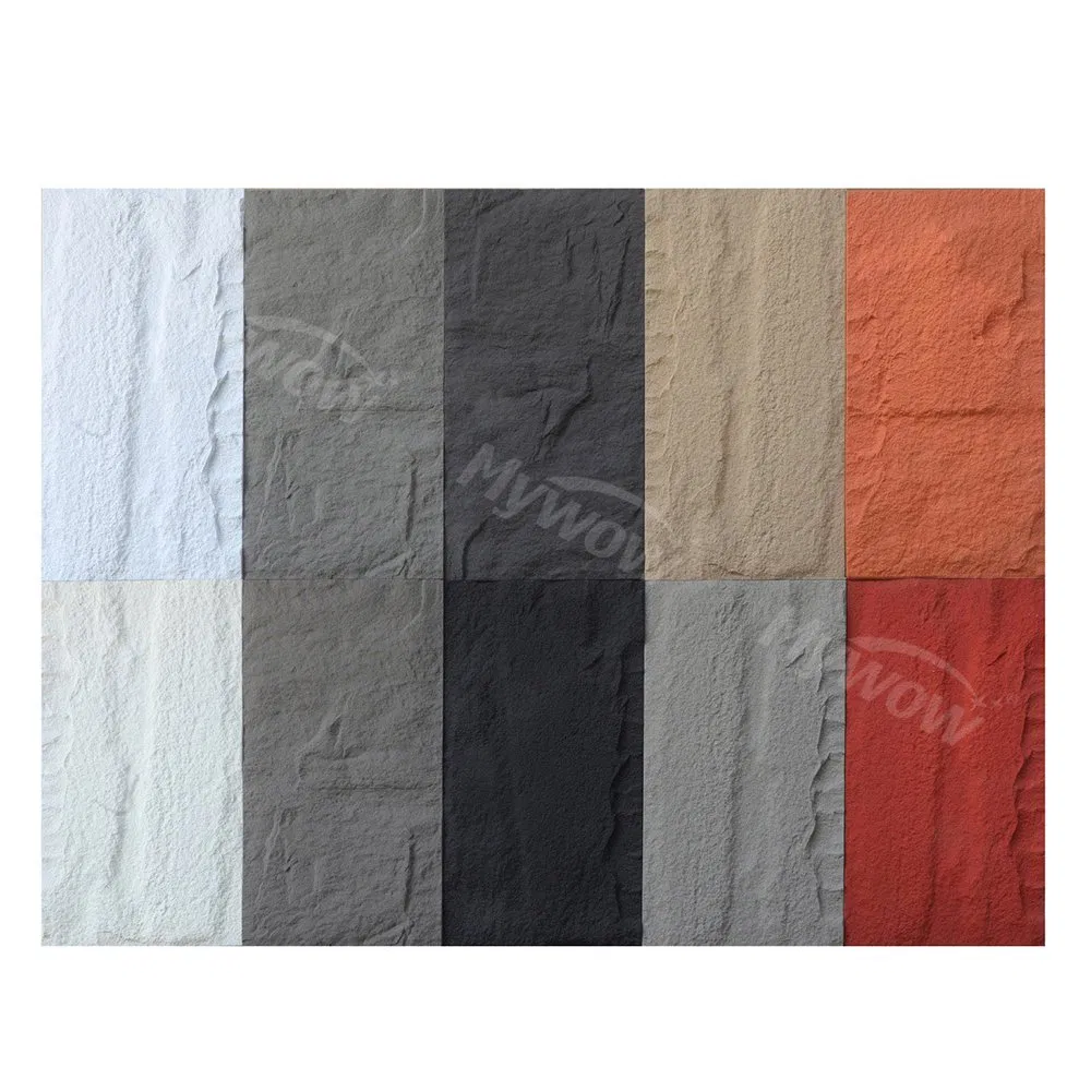 Guangzhou Factory Rock Stone Design PU Stone Wall Panels for Interior and Exterior