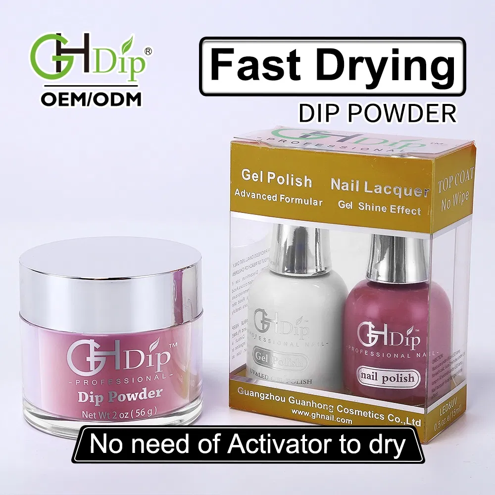 High Quality Fast Drying Dipping Powder Colors Perfect Match Gel and Lacquer