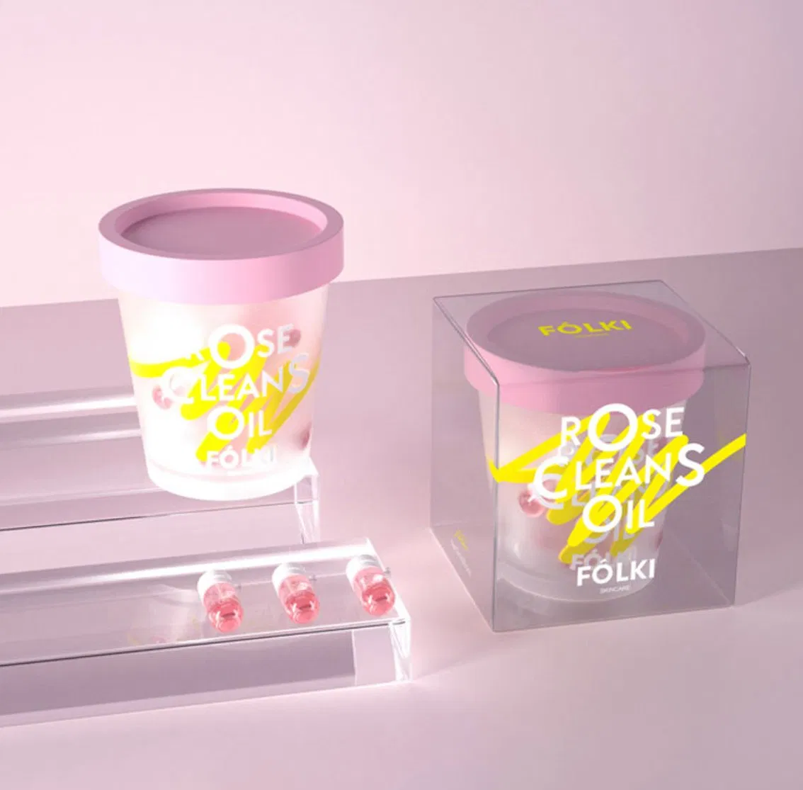 Refreshing and Gentle Cleansing Rose Makeup Remover Deep Cleansing Oil for Face Makeup Cleansing 3-in-1 Rose Herbal Makeup Removing Oil