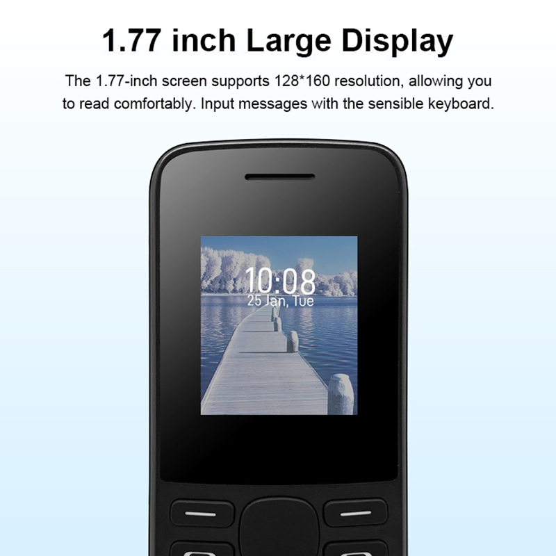 Кнопочный телефон 4G Vitek VK-215X с фонариком, 1.77 дюйма
