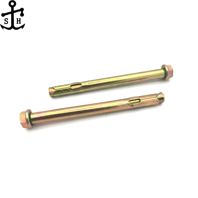 Конусный анкерный болт из углеродистой стали с желтым цинкованием