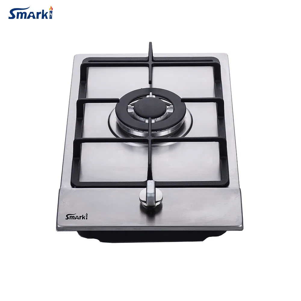 1 Burner Domino Gas Cooktop Built in Gas Hob Stainless Steel Panel