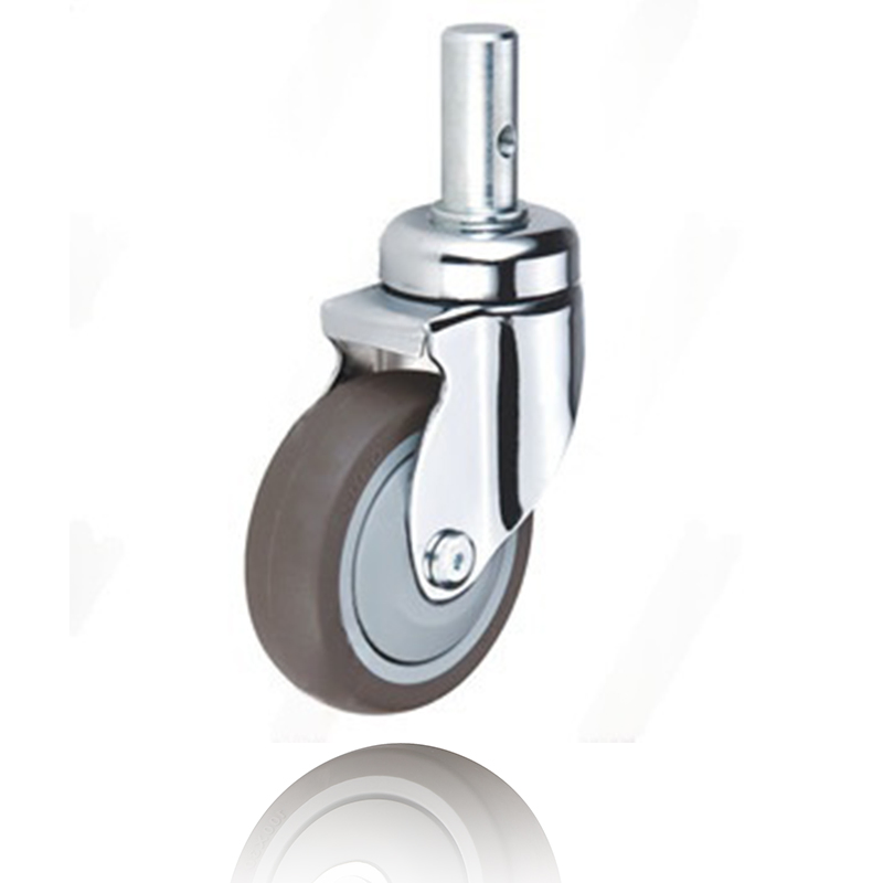 Threaded Stem Swivel TPR Medical Beds & Chairs Multi Directional Omni Wheel Caster