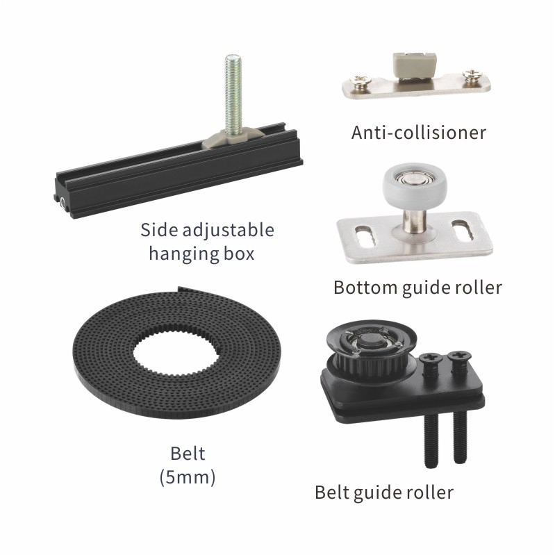 Linkage Door Open in Different Way with Fixed Sliding Door Roller Premium Sliding Door System Accessories for Seamless Operation