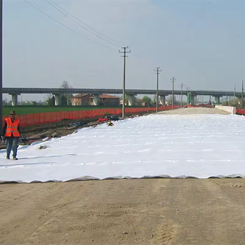 Factory Pet Long or Short Fibers Nonwoven Needle Punched Polyester Geotextile Nonwoven Geotextile for Drain
