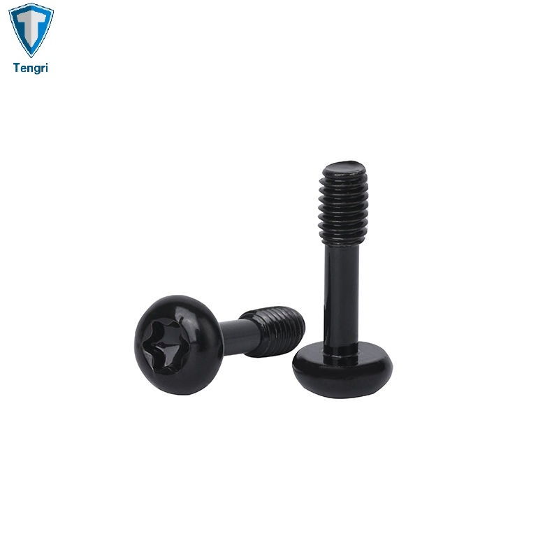 M3 M4 M5 M6 Stainless Steel Half Thread Screw Loose and Non-Detachable Slotted Knurled Screw Truss Head Captive Screws