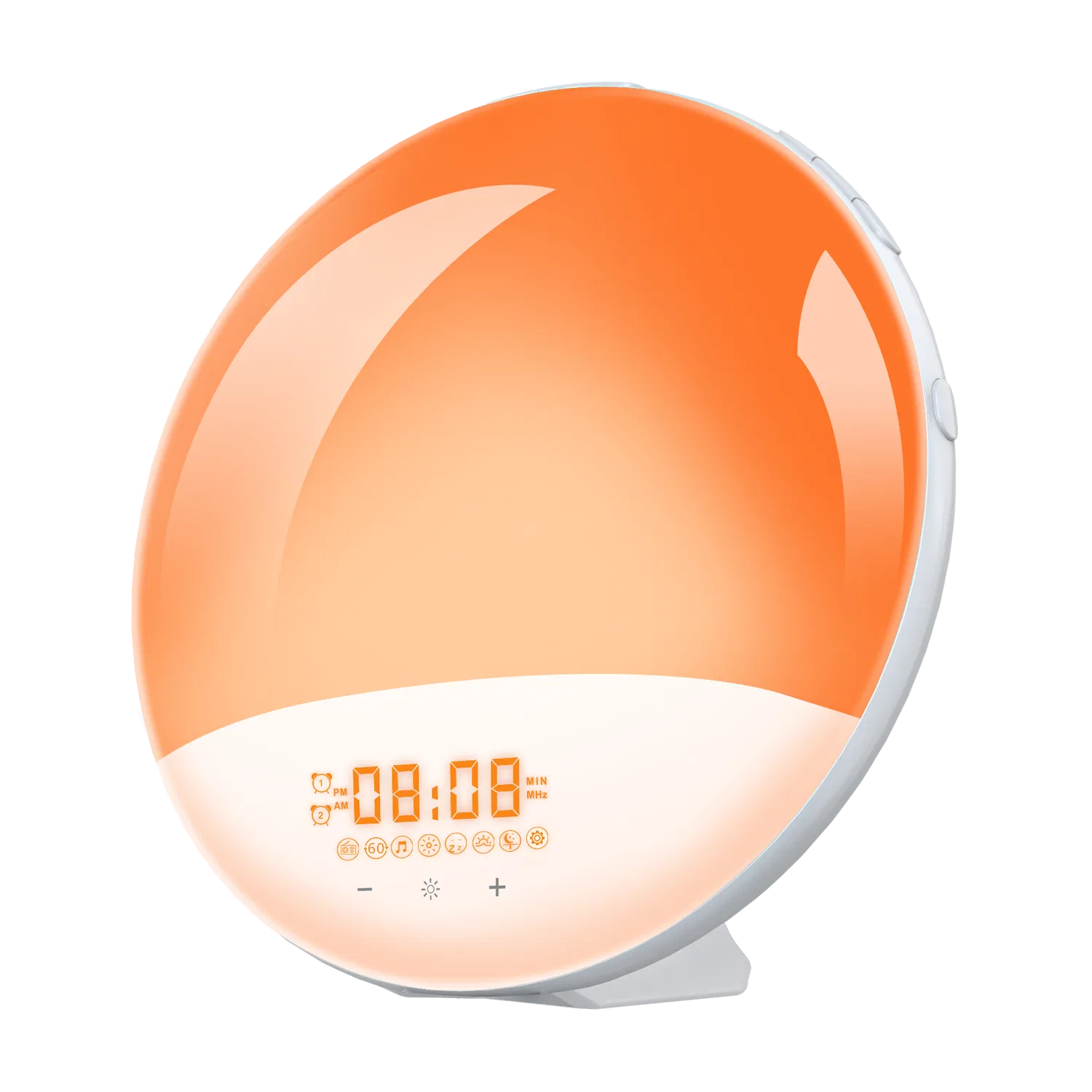 11 Night Colors Change Night Lights Wake up Light Sunrise Alarm Clock Bedroom with Sunrise Simulation, Fall Asleep, Dual Alarms, FM Radio, Snooze