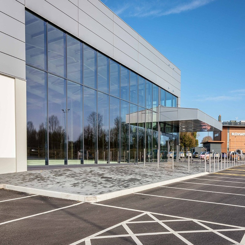 Durable Prefabricated Steel Office Curtain Wall for Efficiency