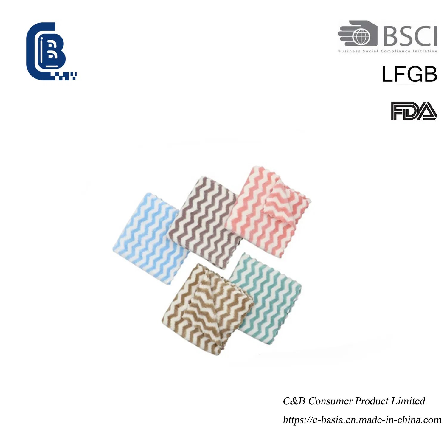 Good Absorption Microfiber Cleaning Wipes Towels