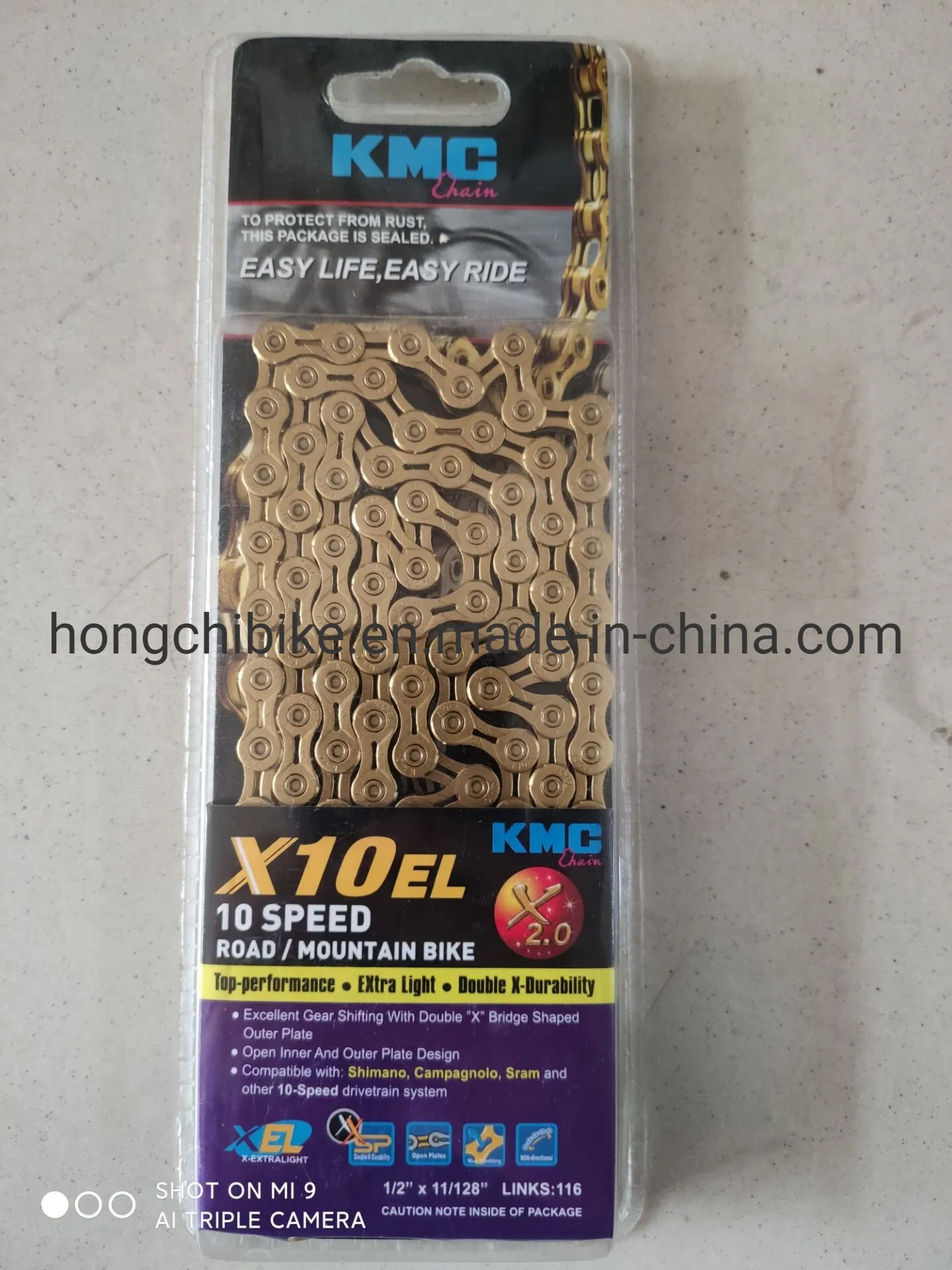 Kmc Chain Z8 Speed X9 Speed 10 Speed 11 Speed 12 Mountain Road Bicycle Chain Accessories