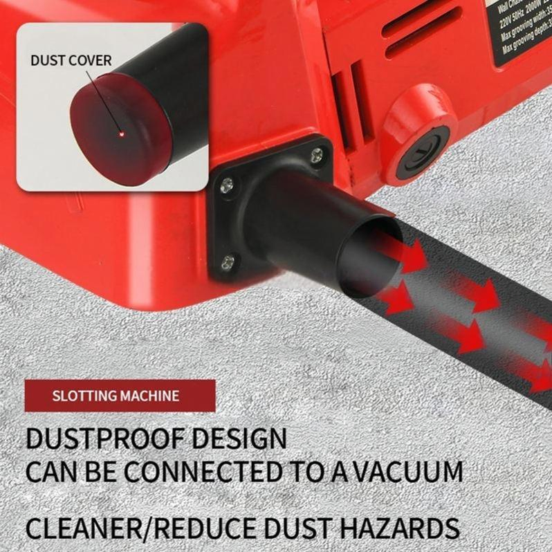 2000W Wall Chaser Concrete Grooving Cutting Machine Handheld Slotting Machine